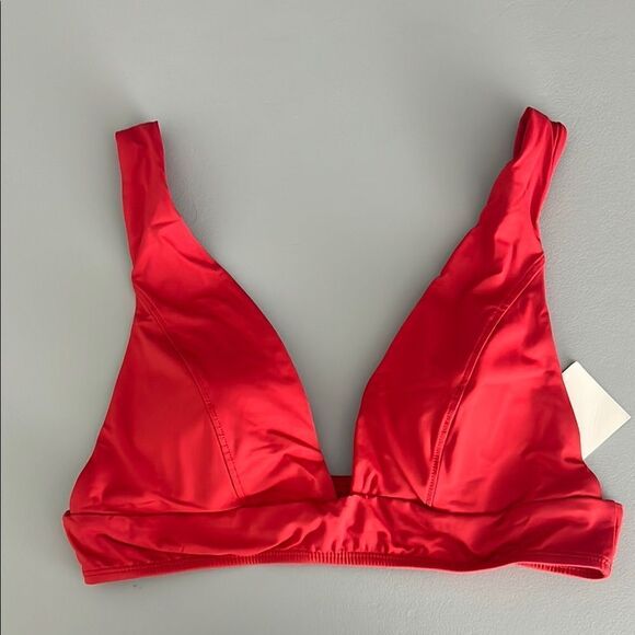 NWT Andie Swim The Belize Top in Flat Cherry Red Size L - Picture 3 of 10